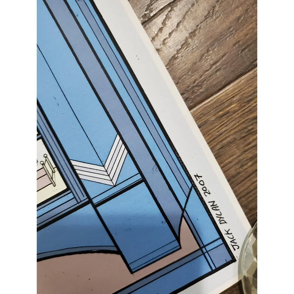 Arcade Fire Screen Print Concert Poster Stained Glass 2007 Jack Dylan RARE